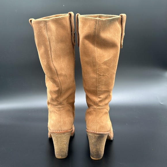 UGG Josie Tan Brown Suede Leather Knee High Boots Style 3214 Size 9 - Picture 5 of 12